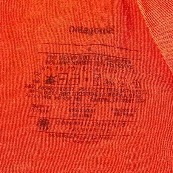 Patagonia Men’s Wool Blend Sport Tee Size Small - Picture 3 of 6